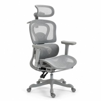 Chaise de bureau ergonomique électrique intelligente en maille OEM en gros, pour salon contemporain, avec massage lombaire réglable, haute qualité