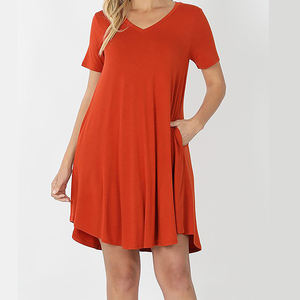 Super doux non transparent casual vêtements quotidiens été dames femmes maternité t-shirt <span class=keywords><strong>robe</strong></span> - Product Image 3