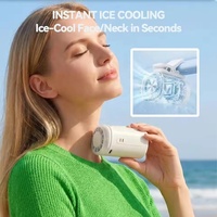 Ventilador Portátil USB para Coche Y32 Summer 199, Mini Ventilador de Mano con Velocidades Ajustables, Giratorio 360° °   Ventiladores de Mano Giratorios con Pantalla