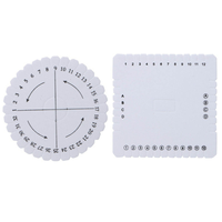 Disque de tricot carré populaire pour Kumihimo, plaque de tressage de corde, planche de conception de bijoux