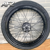Nouveau kit de roues Supermoto Sur-Ron Light Bee X LBX 17 pouces, pneus chromés argentés 70/90-17, pneus haute performance électriques