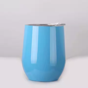 Gobelet léger en acier inoxydable de 12oz de haute qualité pour boissons chaudes et glacées avec couvercle en silicone - Product Image 3