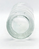 Bouteilles de verre rondes pour whisky, liqueur et jus, avec bouchons, design personnalisé mat/givré en relief, capacité personnalisable, best-seller