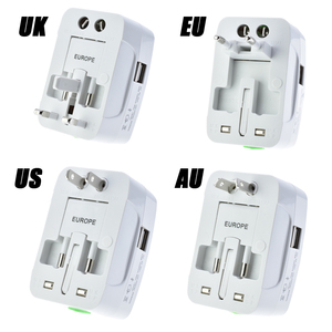 EU chúng tôi UK AU Thụy Sĩ Brazil Indonesia Canada France Thế Giới tất cả trong một phổ quảng cáo du lịch adaptors với 2 USB - Product Image 4