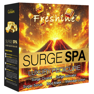 Kit de Pédicure <span class=keywords><strong>Spa</strong></span> Deluxe Golden Foot Skin Care en Boîte, Gommage pour les Pieds, Lotion Hydratante pour le Corps, Volcano Surge <span class=keywords><strong>Spa</strong></span> Pedicure Kit 5 en 1 - Product Image 1