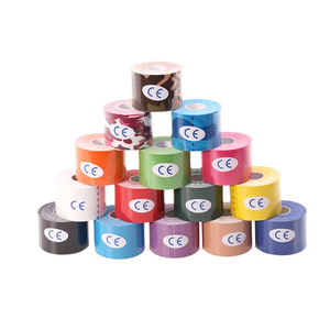 TopOne personnalisé coton 5m sangles rouleau étanche prédécoupé Muscle Kinesios visage bande Fitness médical athlétique Sport kinésiologie bande - Product Image 4