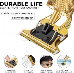 Máquina Cortapelos Profesional Recargable para Hombre, Afeitadora de Barba Eléctrica, Venta al Por Mayor - Product Image 3