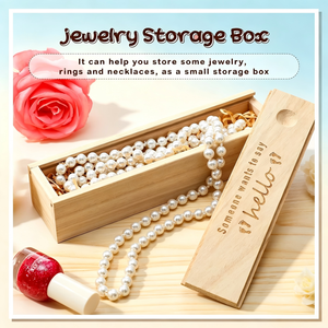 Caja de Regalo de Madera para Anunciar el Embarazo, Caja de Recuerdos de Embarazo con Hojas de Luz Estelar, Caja de Recuerdos para Anunciar el Embarazo - Product Image 6