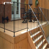 Schwarzes oder braunes vertikales Lamellen-Aluminium deck geländer
