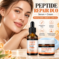Serum Anti-Kerut Pengencang Kulit Matrixyl + Argireline + Ghk-cu dengan Logo Kustom, Serum Kulit Awet Muda dan Bercahaya