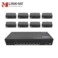 Répartiteur/Extenseur HDMI 4K 1x8 avec prise en charge HDCP2.2, portée 60m sur Cat5e/6, 8 sorties pour distribution vidéo 4K