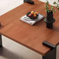 Table basse en bois massif, table basse moderne pour salon, table centrale en bois, mobilier contemporain pour la maison, vente en gros OEM ODM