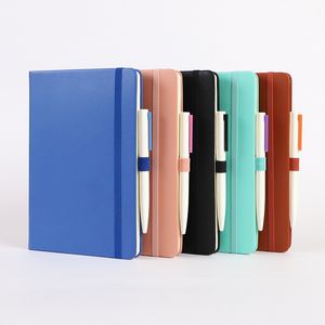 대량 공급 프리미엄 맞춤형 PU 가죽 노트북 로고 맞춤형 하드커버 저널 A5 다이어리 맞춤형 내지 포함 - Product Image 2