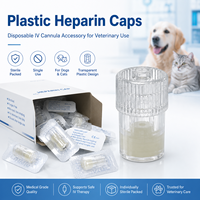 Cánulas Desechables de Heparina Plástica para Perros, Gatos y Mascotas, Suministros Veterinarios