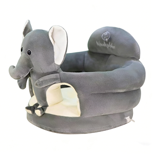 Canapé en peluche personnalisé en forme d'éléphant, chaise en peluche en forme d'éléphant, éléphant en peluche gris, jouet en peluche en forme d'éléphant - Product Image 3