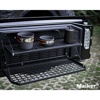 Table de hayon arrière double pliable pour Jeep Wrangler JK JL Accessoires automobiles Table pliable Cargo Maiker Off Road USA Warehouse