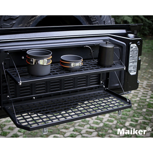 지프 랭글러 JK JL 이중 접이식 후면 테일게이트 테이블 자동차 액세서리 접이식 테이블 카고 마이커 오프로드 미국 창고 - Product Image 4