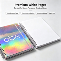 Carnet de notes, agenda, organisateur, catalogue, cadeau personnalisé en cuir avec impression personnalisée, reliure spirale cousue, couverture rigide, format A4