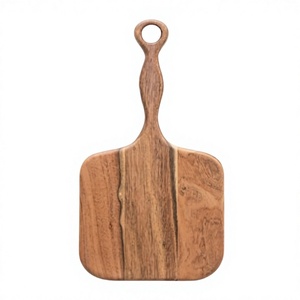 Tabla de Cortar de Madera con Asa para Facilitar el Transporte, Preparación de Alimentos, Servir Queso y Pan - Product Image 1