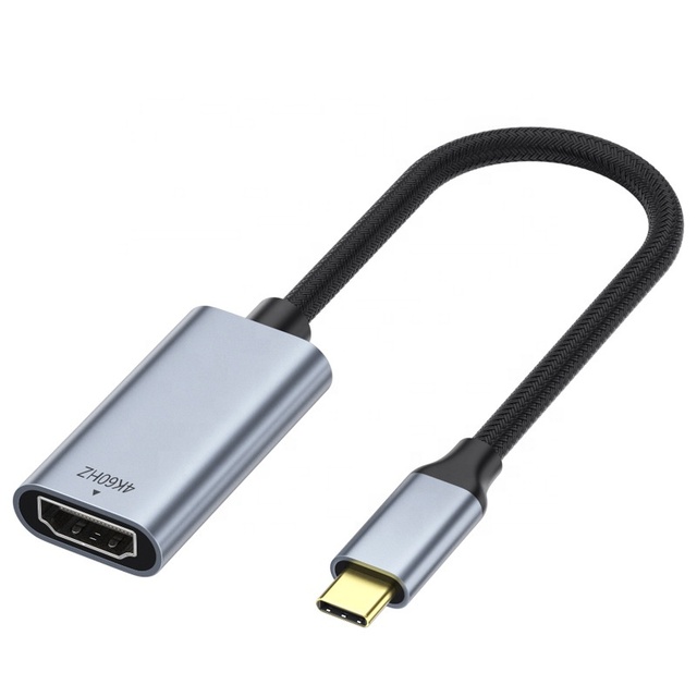 4K 60Hz USB C to HDMI Video Audio AV Braided Cable Adapter for Macbook Pro and Samsung and Google and More