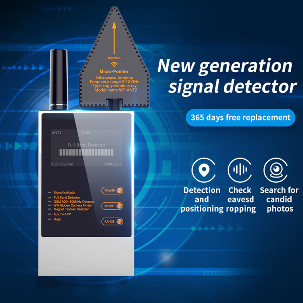 Équipement de sécurité Localisation sans fil des signaux téléphoniques Traceurs micro Gps Dispositifs d'espionnage anti-scanner