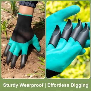 Guantes de Jardinería con Garras, Guantes Resistentes a Pinchazos para Plantar Flores y Vegetales, Guantes de Látex de Protección - Product Image 6