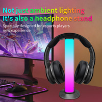 Lampu RGBIC Pintar Sinkronisasi Musik untuk Gaming, Lampu Ambient 2-Pack, Kontrol Bluetooth via Aplikasi & Suara, Lampu Desktop Flow untuk TV, PC, Esports