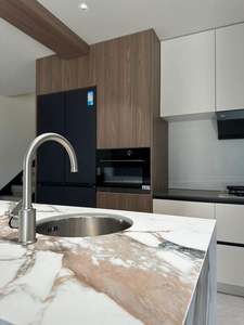 Modern Melamine <b>Kitchen</b> Cabinet Luxury High Quality Custom <b>Kitchen</b> <b>Island</b> Cabinets Set - Product Image 5