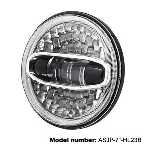 Phare rond à LED cristal 12 volts avec faisceau haut/bas adapté aux modèles Harley Davidson Motoycycle Indian, Yamaha, Triumph <span class=keywords><strong>Enfield</strong></span> - Product Image 2