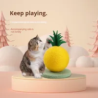 Griffoir durable pour chat et structure d'escalade interactive en forme de cocotier avec matériau en sisal pour chats de petite et moyenne taille