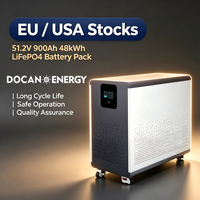 Batterie au lithium LiFePO4 Docan Energy DDP EU USA 51,2V 300AH 600AH 900ah 16kWh 32kWh 48kWh pour le stockage d'énergie solaire