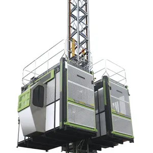 Inşaat kaldırıcı sc200 bina asansörü inşaat vinç tek kafes 1ton sc200200 sc200/200 kaldırma makinesi çift sütun