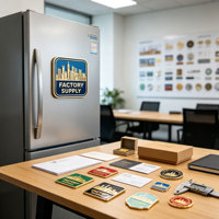 Aimant de réfrigérateur en alliage de zinc 3D gaufré, personnalisé OEM, émaillé, cadeau souvenir, vente en gros, direct usine FOB