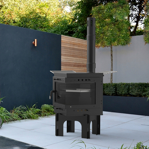 Poêle <span class=keywords><strong>de</strong></span> jardin écologique, foyer à bois autonome avec <span class=keywords><strong>cheminée</strong></span>, cuisinière - Product Image 3