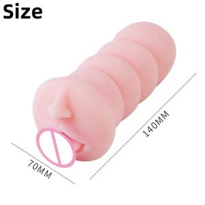 Echte Pocket Orale Mannelijke Masturbator Realistische Getextureerde Mond Tpe Volwassen Seksspeeltje Met Vagina-Functie - Product Image 2