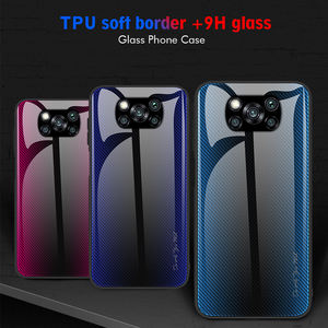 Per <span class=keywords><strong>XIAOMI</strong></span> <span class=keywords><strong>POCO</strong></span> <span class=keywords><strong>X3</strong></span> NFC Caso Lucido texture Grano Temperato Vetro Della Copertura Posteriore - Product Image 3