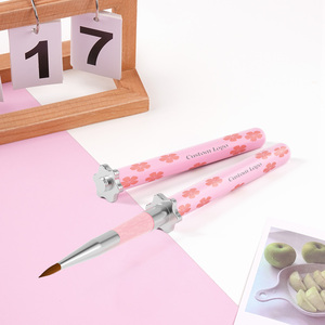Pinceaux à liner pour nail art, ultra fins, rose, 7/9/11/15/20 mm, personnalisés, synthétiques/en poils de Kolinsky, <span class=keywords><strong>extra</strong></span> fins, pour nail art - Product Image 5