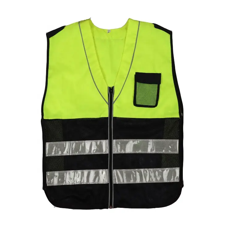 Gilet de sécurité réfléchissant pour moto avec lumière LED