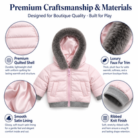 Vêtements d'hiver pour poupée de 18 pouces, ensemble de 5 pièces, compatible avec les poupées American Girl, fabricant de poupées sur mesure OEM et ODM