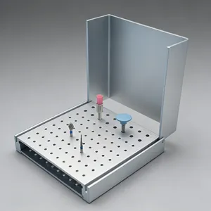 Soporte Esterilizador de 86 Orificios para Autoclave, Caja para Limpiar y Guardar Fresas Dentales de Alta/Baja Velocidad - Product Image 3