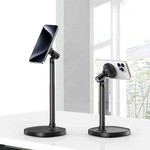 Adjustable Multi-Angle Magnetic Cell Phone Holder Sturdy Stable Base Hands Free <b>Stand</b> For Watching Videos Checking Kitchen Recip - Product Image 2