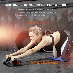 <span class=keywords><strong>Kit</strong></span> de rodillo AB con cuerda para saltar y barra de realce, rueda de entrenamiento para gimnasio en casa para ejercicio muscular Abdominal, equipo de Fitness, empuñaduras de mano - Product Image 4