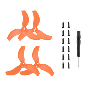 4 pcs/बैग दौड़ 3 ब्लेड प्रोपेलर ड्युलर क्रॉस-मशीन रंग ब्लेड पंख विंग एक्सेसरीज - Product Image 1