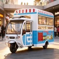 Camion de restauration mobile à vendre avec cuisine commerciale, remorque de chariot alimentaire électrique
