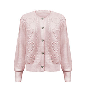 <span class=keywords><strong>Cardigan</strong></span> in <span class=keywords><strong>Cotone</strong></span> Personalizzato Autunno-Inverno, Maglione Semplice <span class=keywords><strong>Bianco</strong></span> Latte a Trecce per Donna - Product Image 6