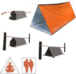 Kit de Emergencia Todo en Uno con Tienda de Campaña, Saco de Dormir y Poncho para Actividades al Aire Libre - Product Image 4