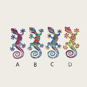 Magníficos Imanes Decorativos para Refrigerador con Forma de Gecko, Resina Personalizada, Regalo Exclusivo, Recuerdo de España, Placa de Estaño, Regalos Personalizados - Product Image 1