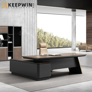 Moderno Barato Regular Ejecutivo 0ffice Escritorio Madera Estándar Empleados Negro <span class=keywords><strong>Oficina</strong></span> Recepción Escritorio - Product Image 4