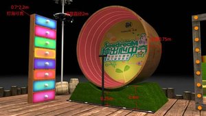 Không có sức mạnh ngoài trời trò chơi thể thao cho trẻ em hạnh phúc trống đi Bộ con lăn bánh xe spacewalk mềm bằng gỗ vui chơi giải trí công viên đi xe cho các trường học - Product Image 3