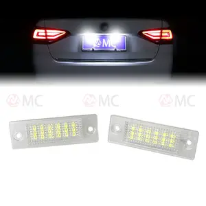 Voor Vw Golf 5 Plus Caddy Passat Jetta Touran T5 Witte Led License Number Plate Light Lamp Styling Auto Accessoires